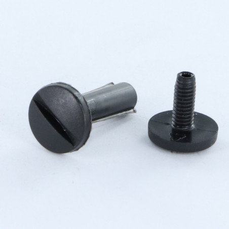 1 x Vite Di Collegamento M6X45 Diametro Tubo 8 nailon negro 2 pezzi Maschio/Femmina