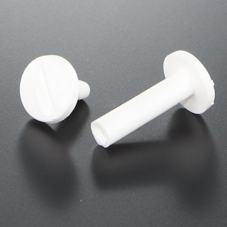 1 x Vite Di Collegamento M6X15 Diametro Tubo 8 nylon bianco 2 pezzi Maschio/Femmina
