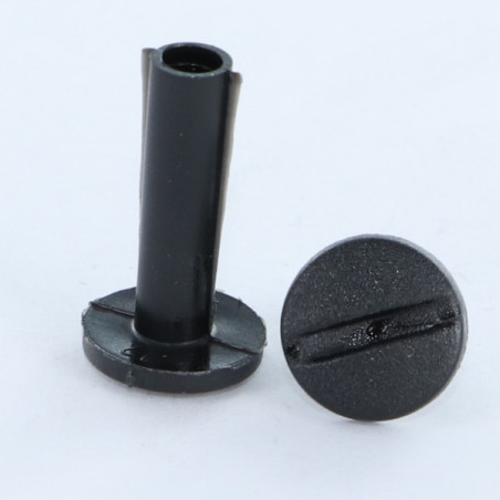 1 x Vite Di Collegamento M6X40 Diametro Tubo 8 nailon negro 2 pezzi Maschio/Femmina