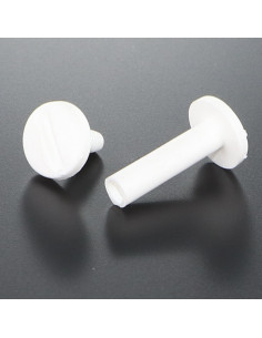 Vite Di Collegamento M4X12 Diametro Tubo 5 nylon bianco 2...