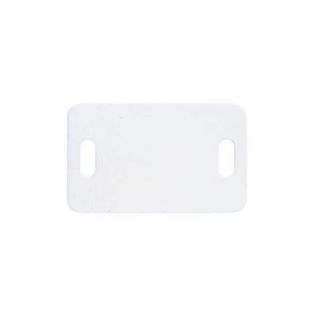 1 x PIATTO IDENTIFICAZIONE nylon bianco 26,4 x 16,2
