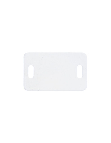 1 x PIATTO IDENTIFICAZIONE nylon bianco 26,4 x...