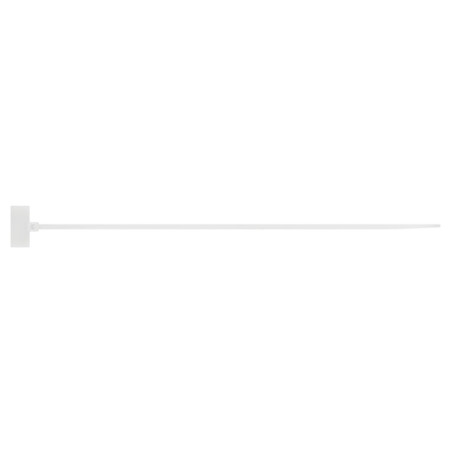 1 x Fascette In Acciaio Inox IDENTIFICAZIONE nylon bianco 2,5X110