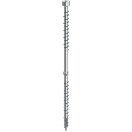 1 x Viti per saracinesca Testa Cilindrica a doppio filetto T40 8X397 Zincate