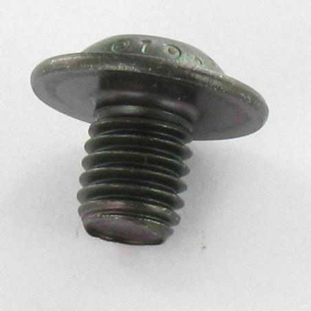 1 x Vite Per Metalli Bei (Testa Bombata Esagono Incassato) Flangia M6X20 Chiave Esagonale Da 4 Classe 10.9 Acciaio Zincato
