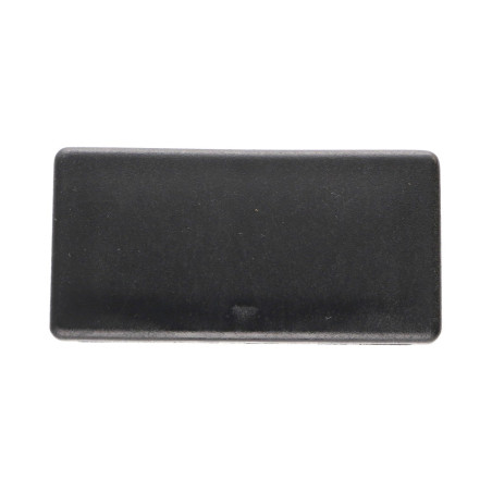 1 x Tappo rettangolare per tubo 80X40 Espessura da chapa do tubo 1 con 3 Polietilene Nero