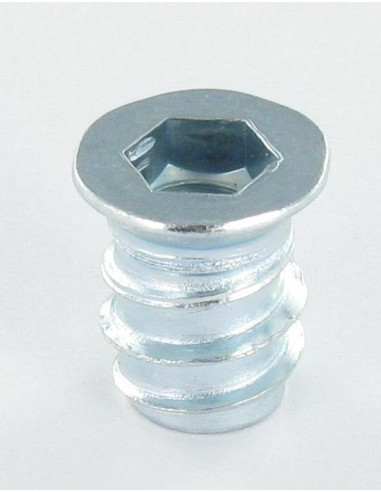 1 x Dado Chiave Esagonale Da 6 M6 12X13 Zincate