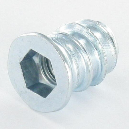1 x Dado Chiave Esagonale Da 6 M6 12X13 Zincate