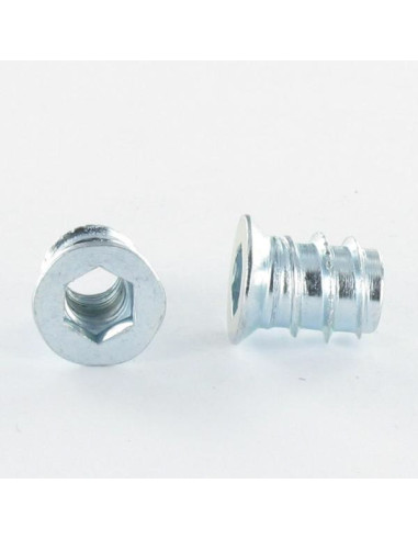 1 x Dado Chiave Esagonale Da 6 M6 12X24 Zincate