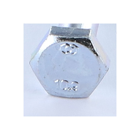 1 x Gambo Del Bullone Parzialmente Filettato Testa Esagonale M16X100 Classe 10.9 Zincate