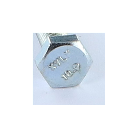 1 x Gambo Del Bullone Parzialmente Filettato Testa Esagonale M6X45 Filettata Su 13 Classe 10.9 Zincate