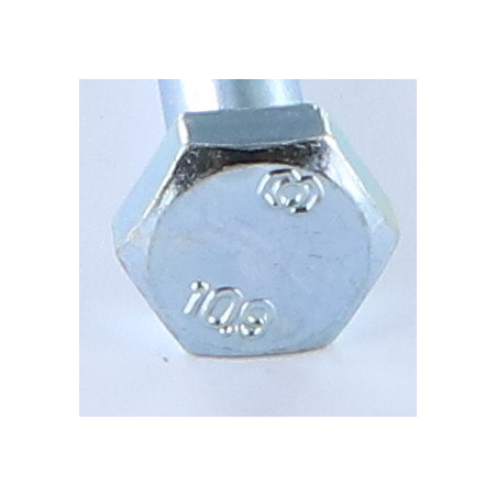 1 x Gambo Del Bullone Parzialmente Filettato Testa Esagonale M16X160 Classe 10.9 Zincate