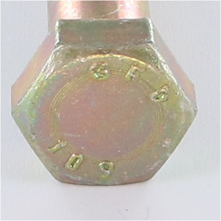 1 x Gambo Del Bullone Parzialmente Filettato Testa Esagonale M16X130 Classe 10.9 Bicromato