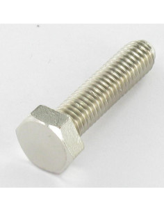 Vite Per Metalli Ottone Nichelato Testa Esagonale M4X20