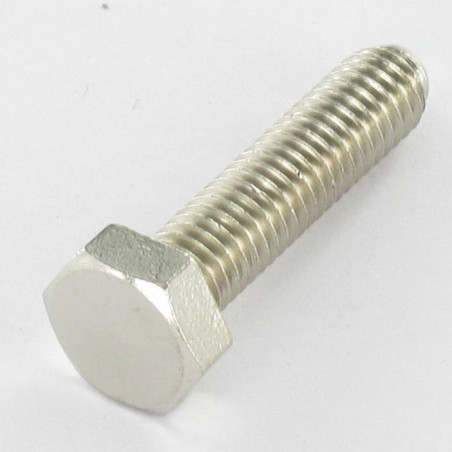 1 x Vite Per Metalli Ottone Nichelato Testa Esagonale M4X20