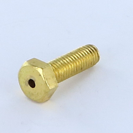 1 x Vite Per Metalli Ottone Testa Esagonale M8X25 Forato 3