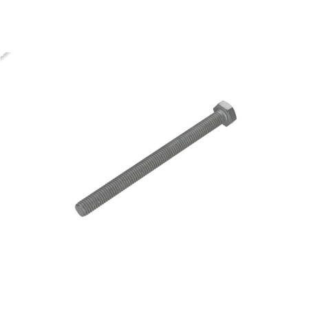 1 x Vite Per Metalli Testa Esagonale M8X100 Classe 6.8 Acciaio Grezzo Geomet 500A