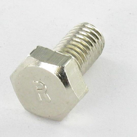 1 x Vite Per Metalli Ottone Cromato Testa Esagonale M6X12