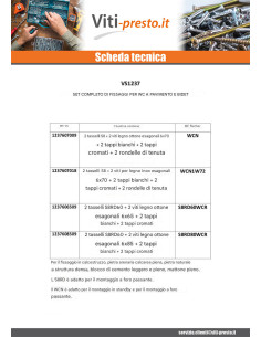 KIT Fissaggio wc Vite Acciaio Inox 6X70 Fischer 2