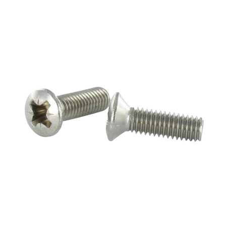 1 x Vite Per Metalli Acciaio Inox A2 Testa Forata Bombata Pozy M6X16