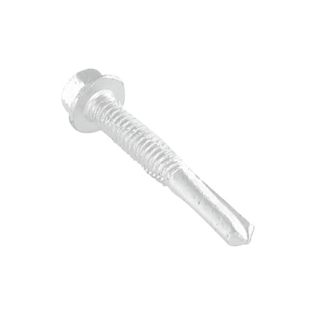 1 x Vite Autoperforante Bimetallo Testa Esagonale Flangia 5,5X38 Bimetallo Acciaio / Acciaio Inox A2