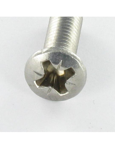 1 x Vite Per Metalli Acciaio Inox A2 Testa...