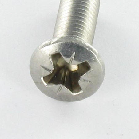1 x Vite Per Metalli Acciaio Inox A2 Testa Forata Bombata Pozy M6X30