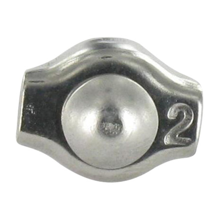 1 x Serracavo Piatto Singolo Acciaio Inox A4 Diametro 3