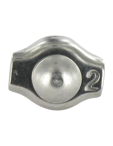1 x Serracavo Piatto Singolo Acciaio Inox A4...