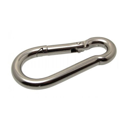1 x Moschettone Acciaio Inox A4 Diametro 4