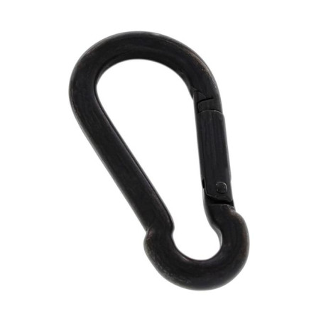1 x Moschettone Acciaio Inox A4 Nero Diametro 3