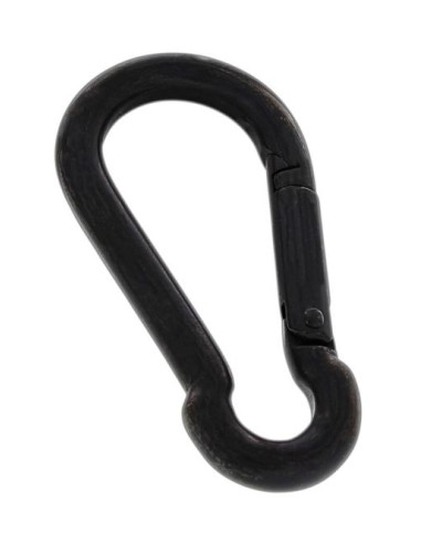 1 x Moschettone Acciaio Inox A4 Nero Diametro 5