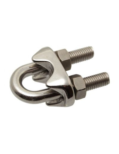 1 x Serracavo A Staffa Acciaio Inox A4 Per Cavo...