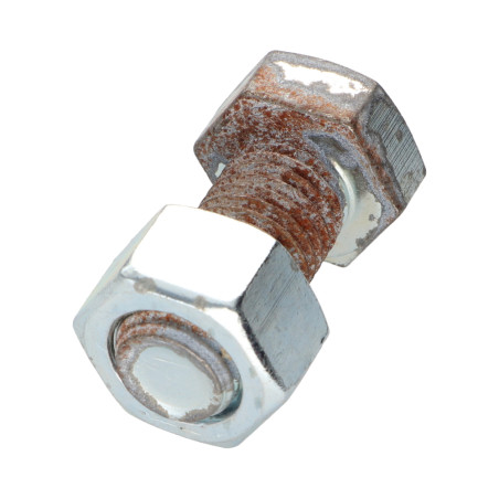 1 x Bullone (Venduto Con Dado) Testa Esagonale M16X35 Zincate RUGGINE