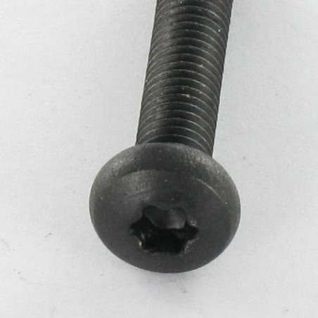 1 x Vite Per Metalli testa bombata larga Acciaio Inox A2 M5X25 Nero T20