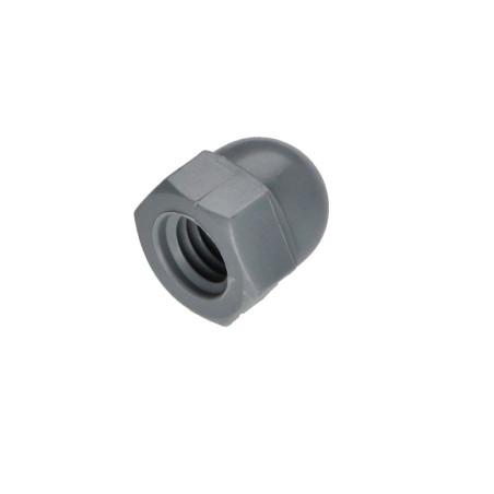 1 x Dado cieco Nylon Grigio Chiaro M8