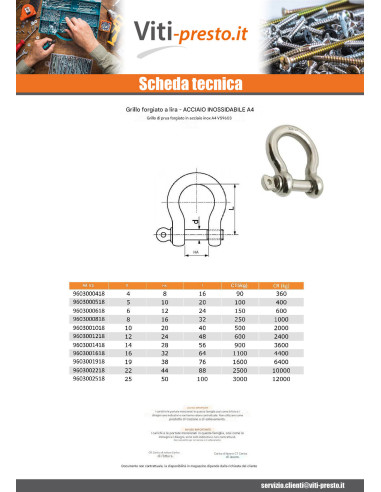 1 x Grillo LIRA Forgiata Acciaio Inox A4...