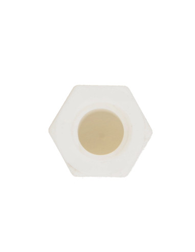 1 x Dado cieco Nylon M6 Ral9016 Bianco Traffico