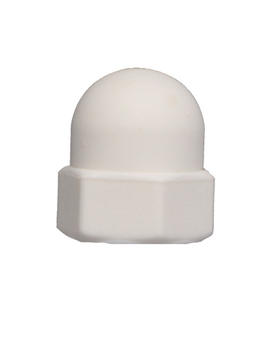 1 x Dado cieco naturale nylon Poliammide 6 M4