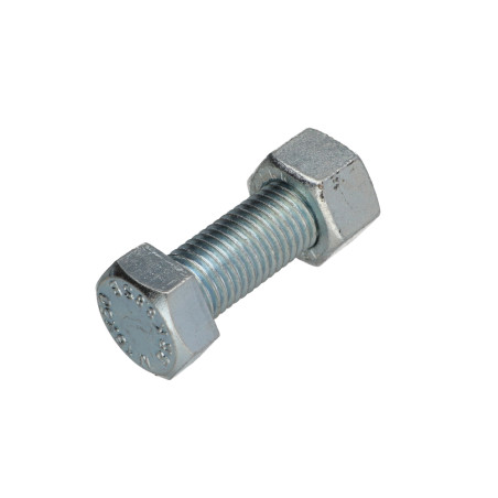 50 x Bullone (Venduto Con Dado) Testa Esagonale M16X50 Classe 8.8 SB Zincate Ruggine