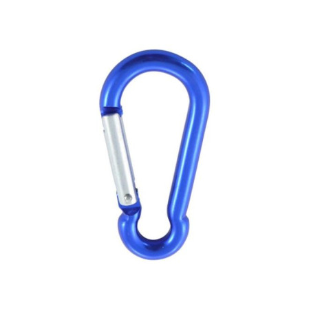 1 x Moschettone POMPIERE 6X60 Blu Alluminio