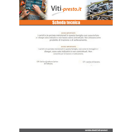 1 x Golfare con Vite con Occhio Filettato M6X40 Con Dado Acciaio Inox A4