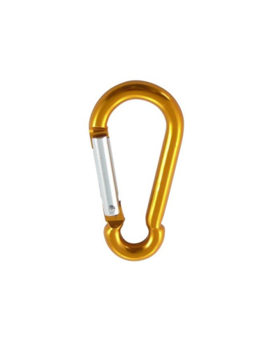 1 x Moschettone POMPIERE 6X60 Giallo Alluminio