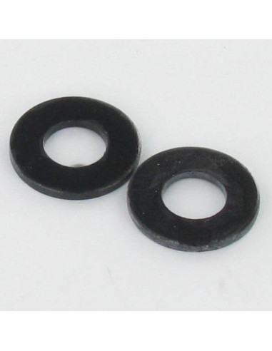 1 x Rondella Piatta 6X18X2 Acciaio Zincato Nero