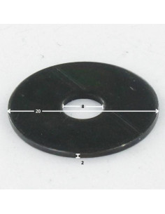 Rondella Piatta 8X20X2 Acciaio Grezzo Zinco-Nichel Nero... 2