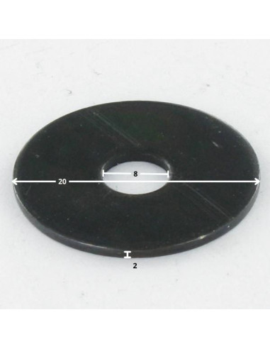 1 x Rondella Piatta 8X20X2 Acciaio Grezzo...