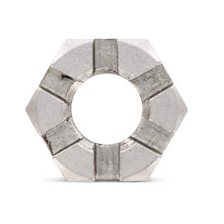 1 x Dado esagonale con SLOT GIÙ M12 Acciaio Inox A2