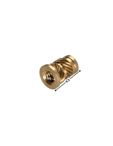 1 x Inserto Con Testa SONICFIX Ottone M5X9.5