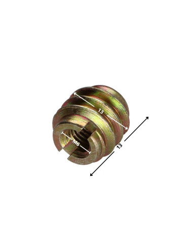 1 x Inserto Con Intaglio Bicromato M6 13X13