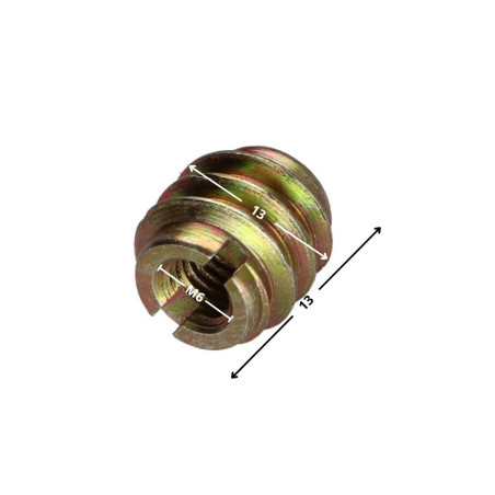 1 x Inserto Con Intaglio Bicromato M6 13X13